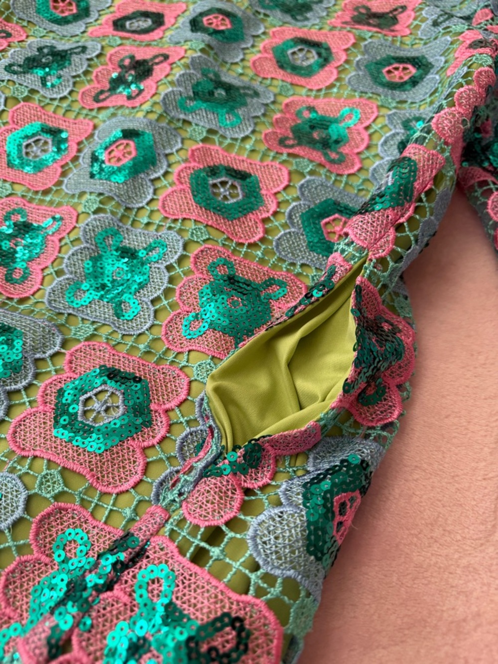 Brianna Cannon CAFTAN Dress - TURQUOISE MOSAIC - Picture 6 of 10